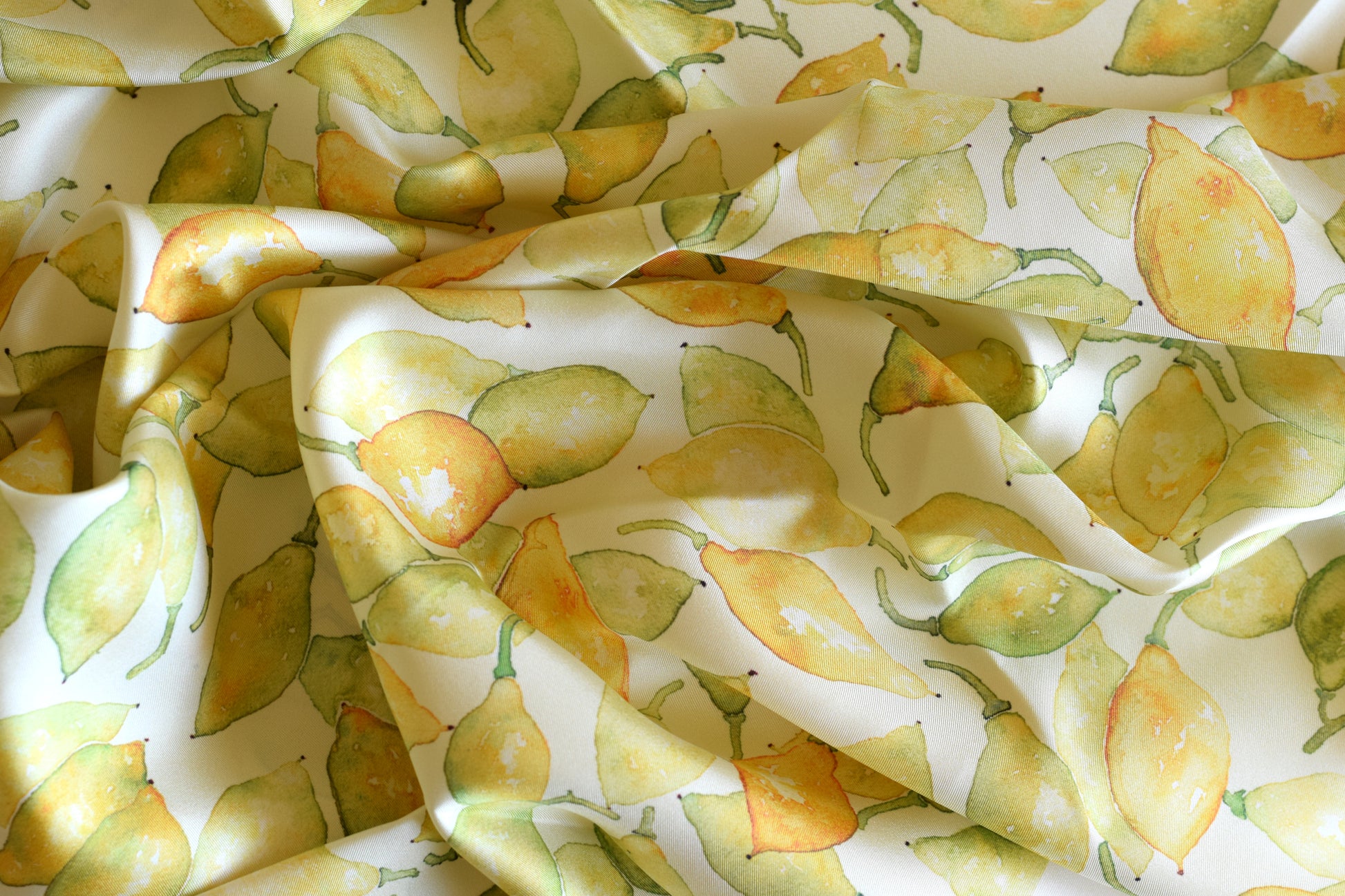 lemon silk scarf