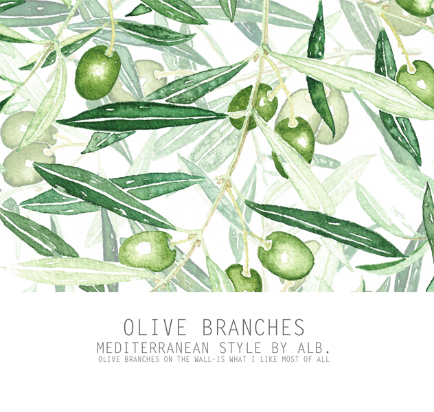 olive branch prints