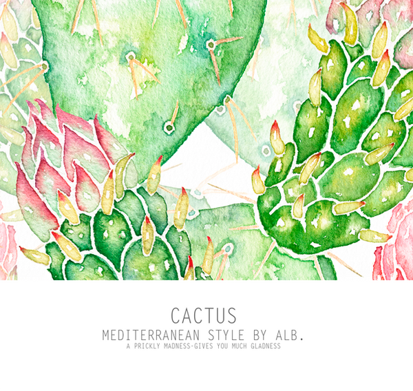 cactus print giclee