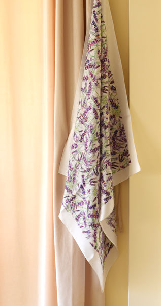 lavender silk scarf