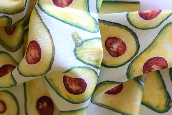 printed scarf avocado
