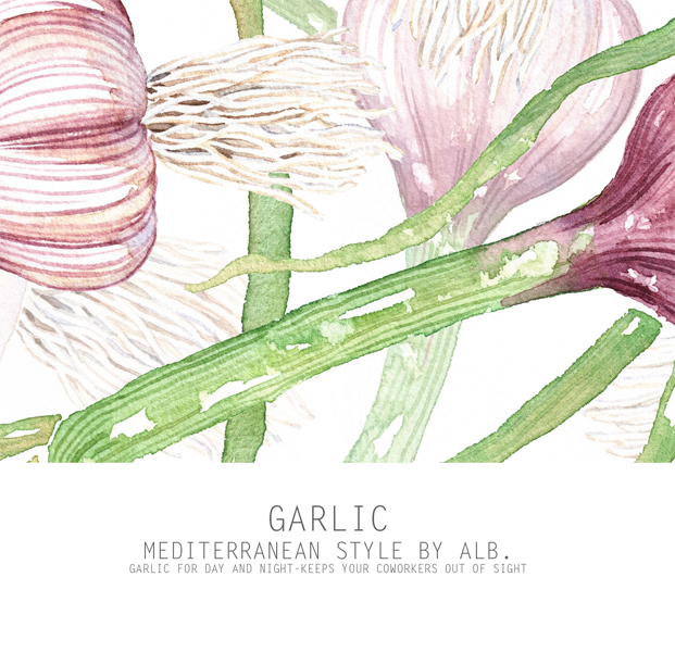 garlic wall art