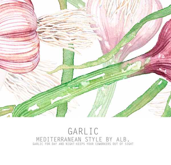 garlic wall art