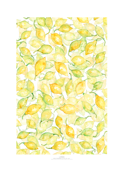lemon giclee print