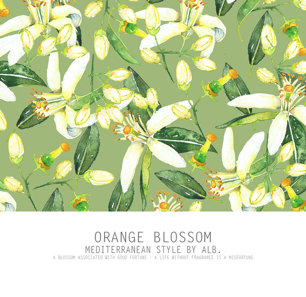 orange blossom prints